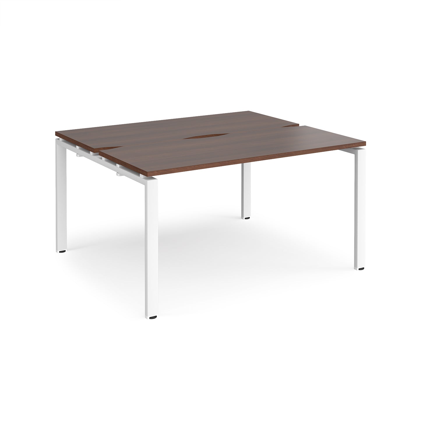 Adapt sliding top B2B desks 1200mm deep - STE1412-WH-W