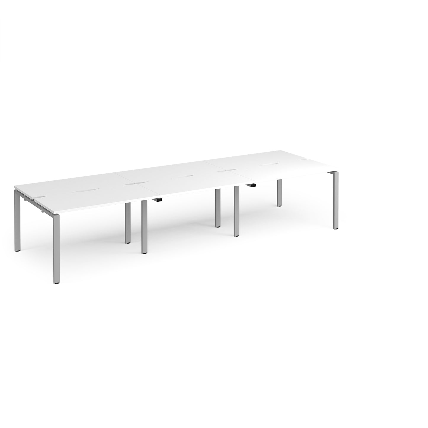 Adapt triple back to back desks 1200mm deep - E3612-S-WH
