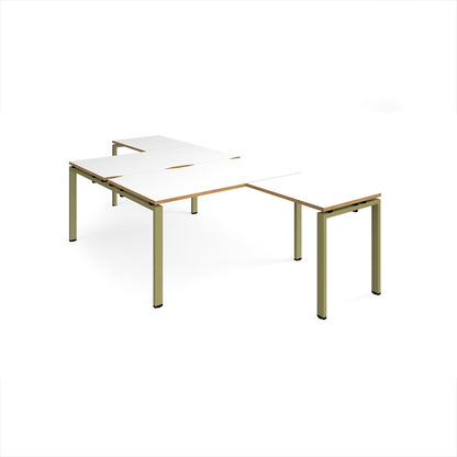 Adapt back to back desk with return - ER14168-GN-WO