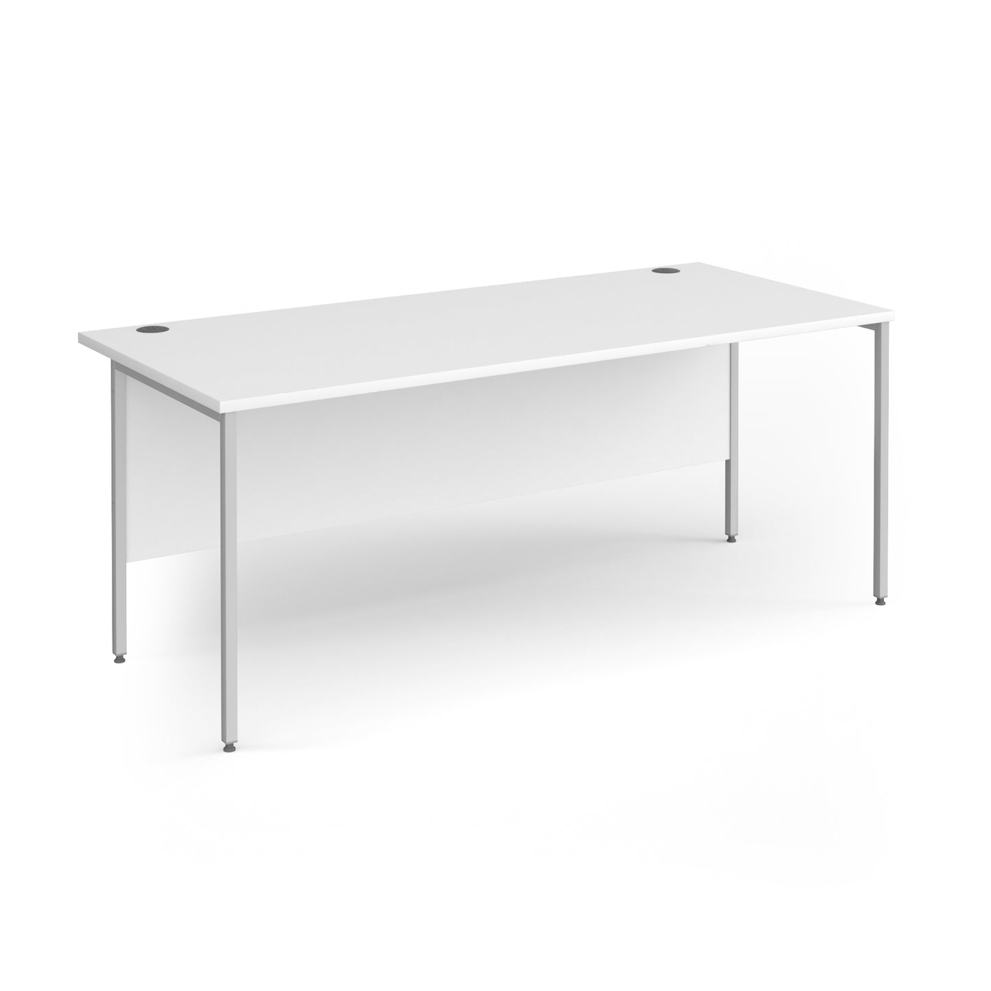 Contract 25 H-Frame straight desk - CH18S-S-WH
