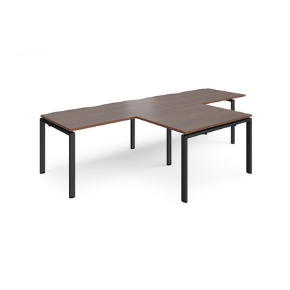 Adapt double desk with returns - ER3288-K-W