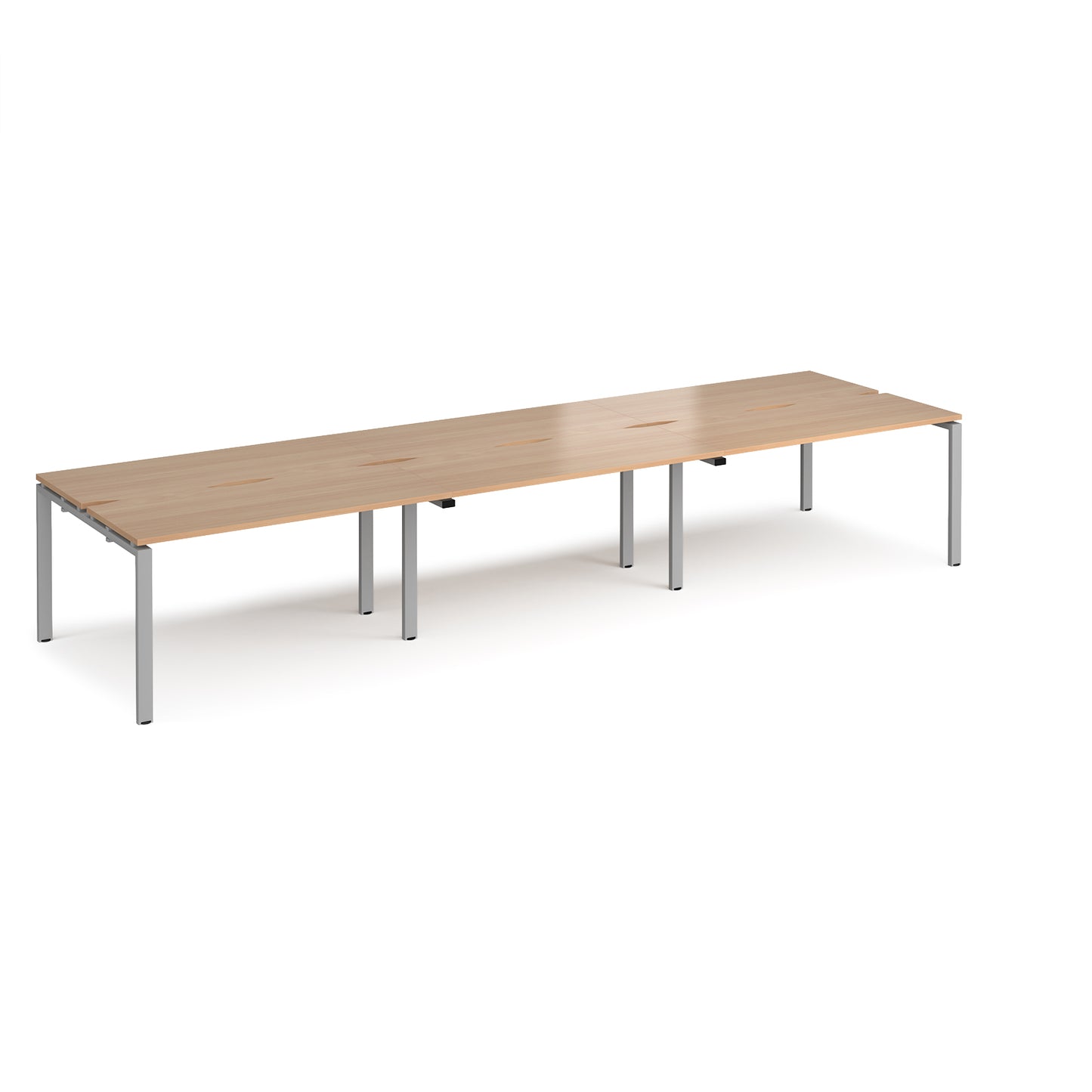 Adapt sliding top triple B2B desks 1200mm deep - STE4212-S-B