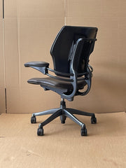 Humanscale Freedom Chair In Dark Chocolate Brown Leather (Rrp£39) UK Delivery