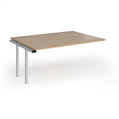 Connex Plus Goal Post back to back add on desks 1200mm deep - GCO1612-AB-S-KO