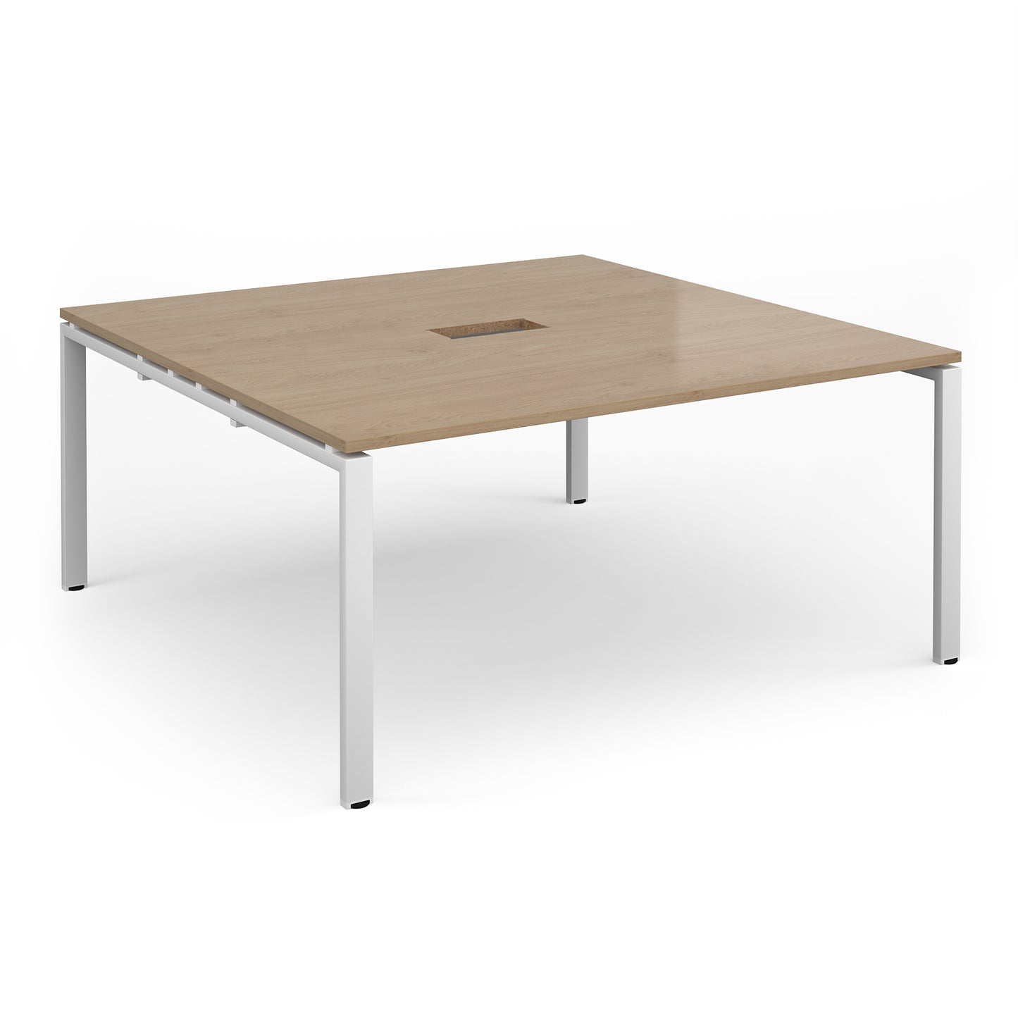 Adapt square power ready boardroom table - EBT1616-CO-WH-KO