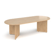 Arrow head leg radial end boardroom table