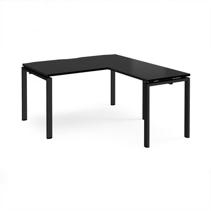 Adapt straight desk with return - ER1488-K-BK
