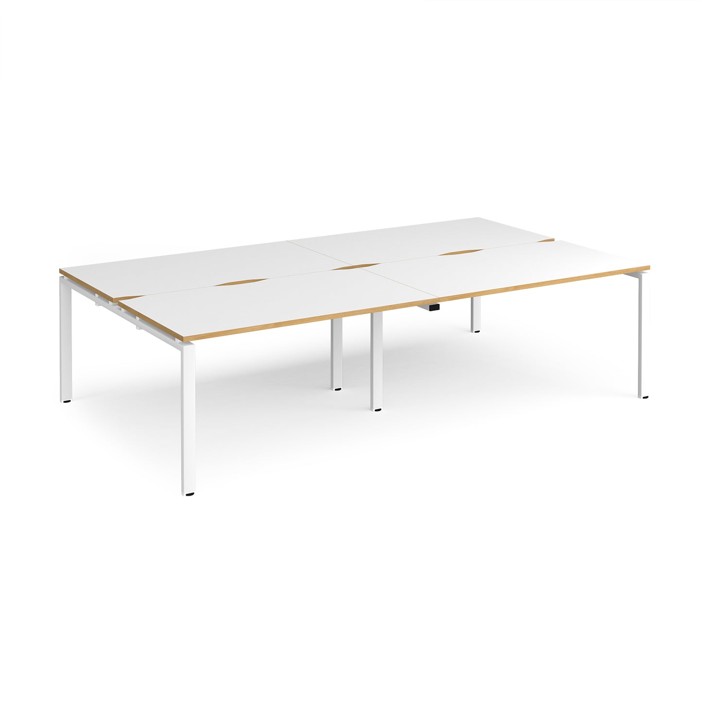 Adapt double back to back desks 1600mm deep - E2816-WH-WO