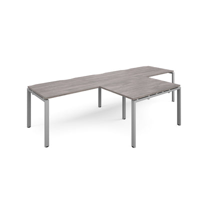 Adapt double desk with returns - ER3288-S-GO