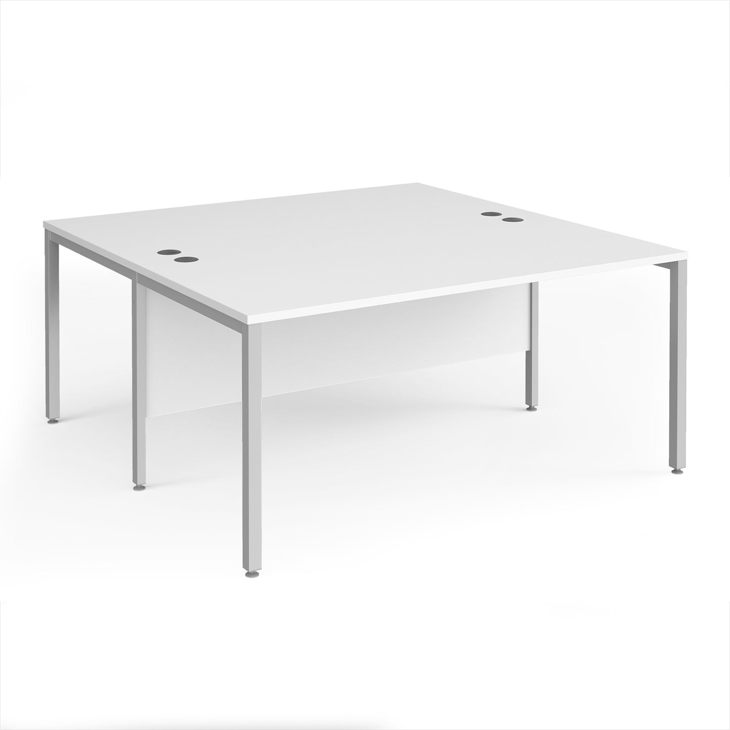 Maestro 25 bench back to back straight desks 1600mm - MB1616BSWH