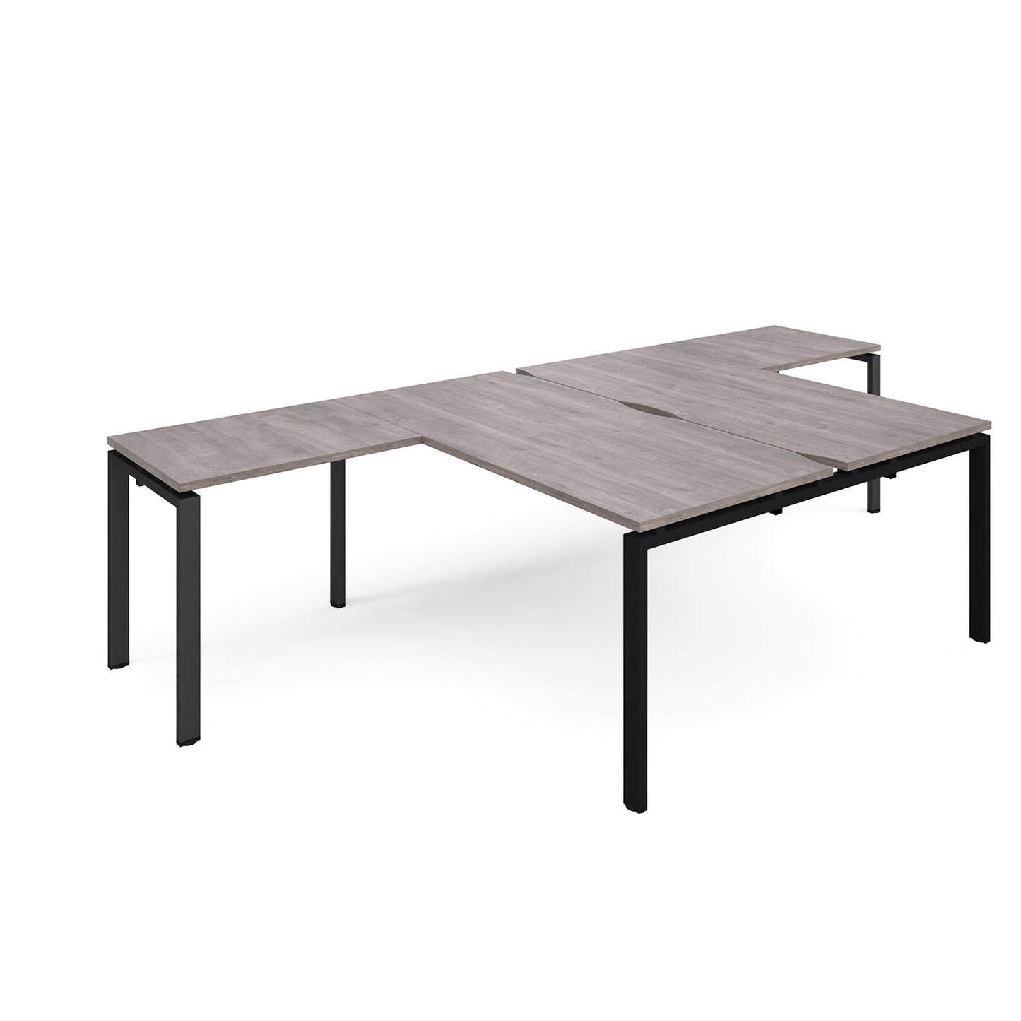 Adapt back to back desk with return - ER16168-K-GO