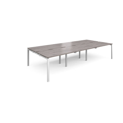 Adapt triple back to back desks 1600mm deep - E3616-WH-GO
