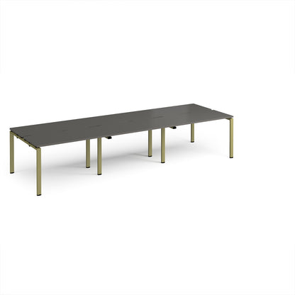 Adapt triple back to back desks 1200mm deep - E3612-GN-OG