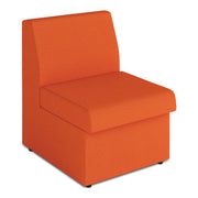 Contemporary Modular Fabric Low Back Sofa