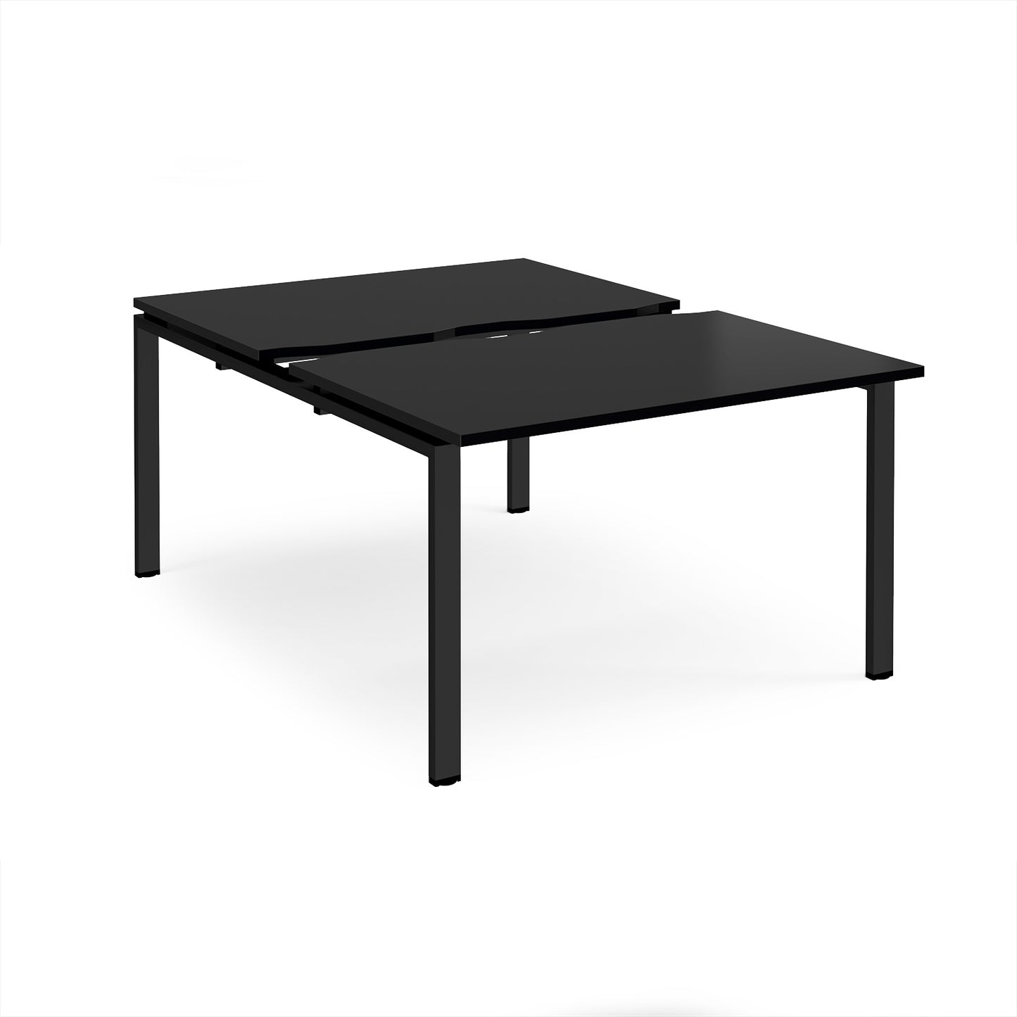 Adapt sliding top B2B desks 1600mm deep - STE1216-K-BK