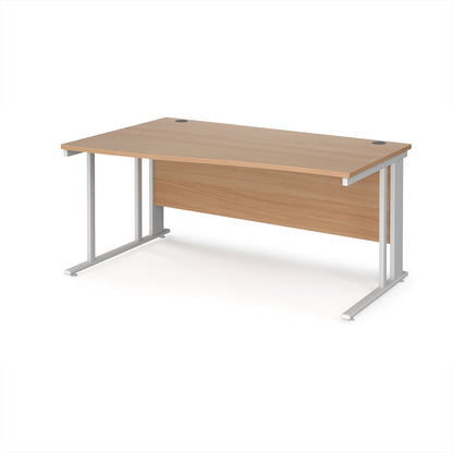 Maestro 25 cable managed left hand wave desk - MCM16WLWHB