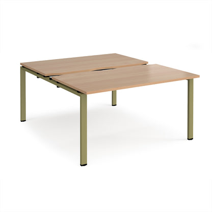 Adapt sliding top B2B desks 1600mm deep - STE1416-GN-B
