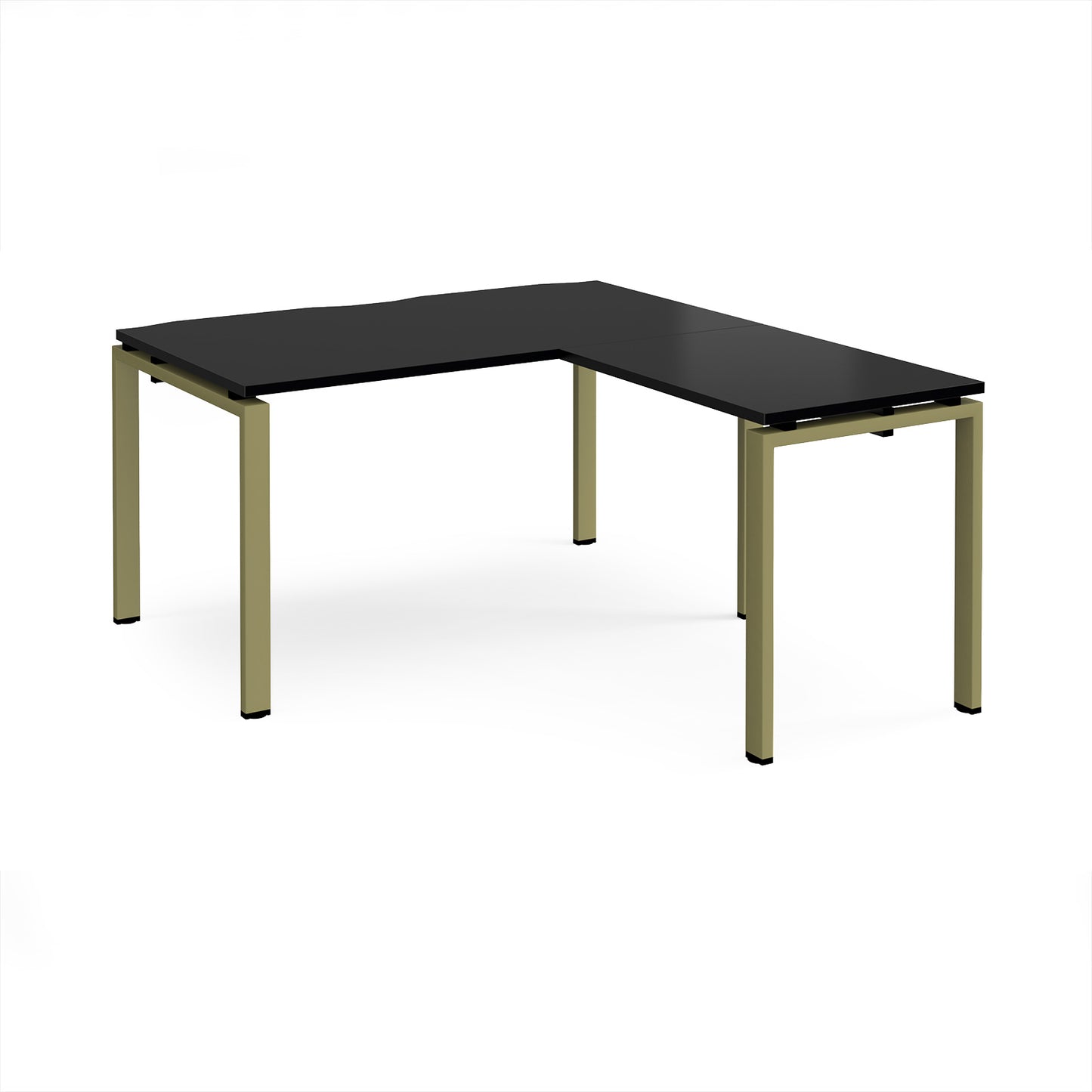 Adapt straight desk with return - ER1488-GN-BK