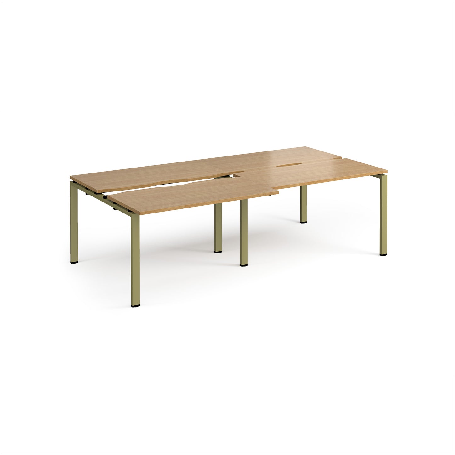 Adapt sliding top double B2B desks 1200mm deep - STE2412-GN-O