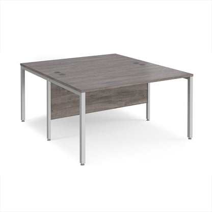Maestro 25 bench back to back straight desks 1600mm - MB1416BSGO