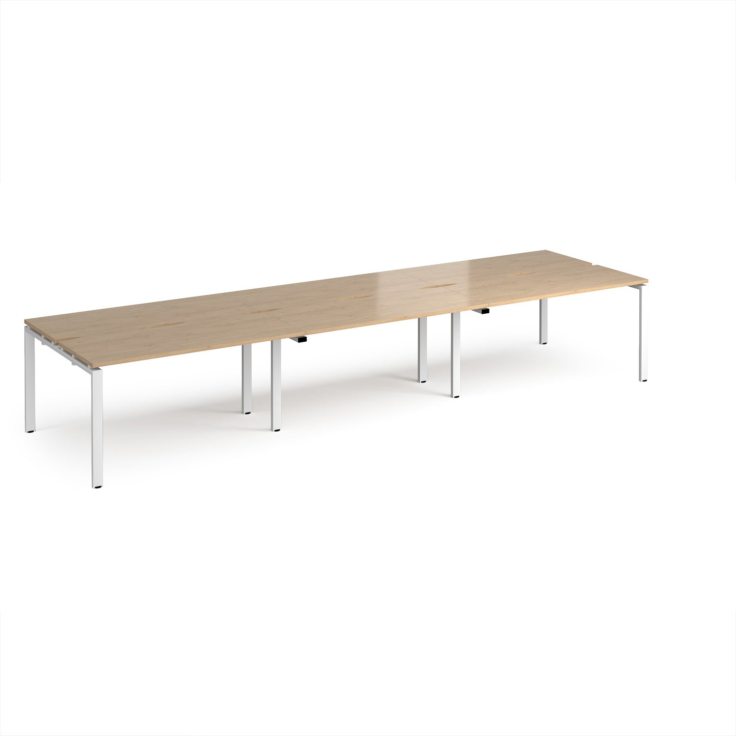 Adapt triple back to back desks 1200mm deep - E4212-WH-KO