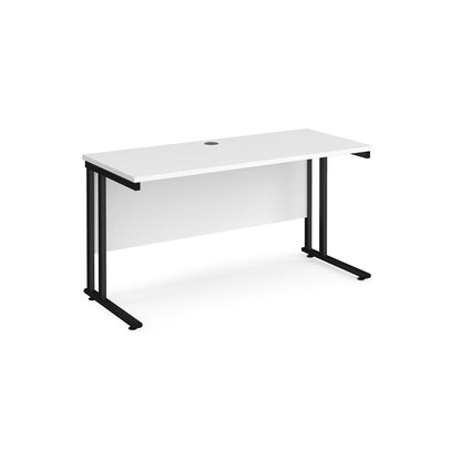 Maestro 25 cantilever 600mm deep desk - MC614KWH