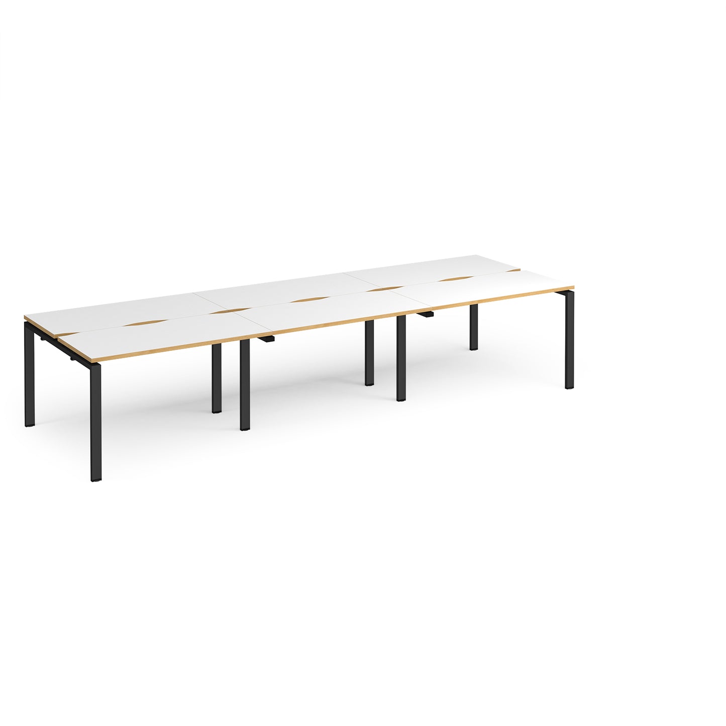 Adapt triple back to back desks 1200mm deep - E3612-K-WO