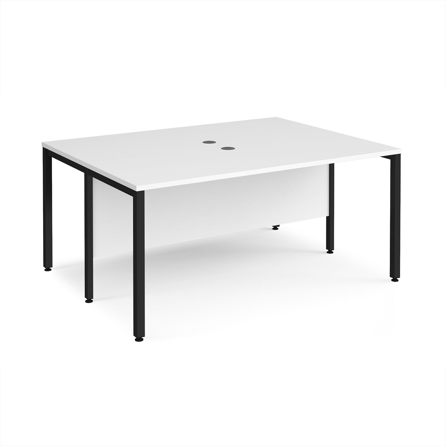 Maestro 25 bench back to back straight desks 1200mm - MB1612BKWH