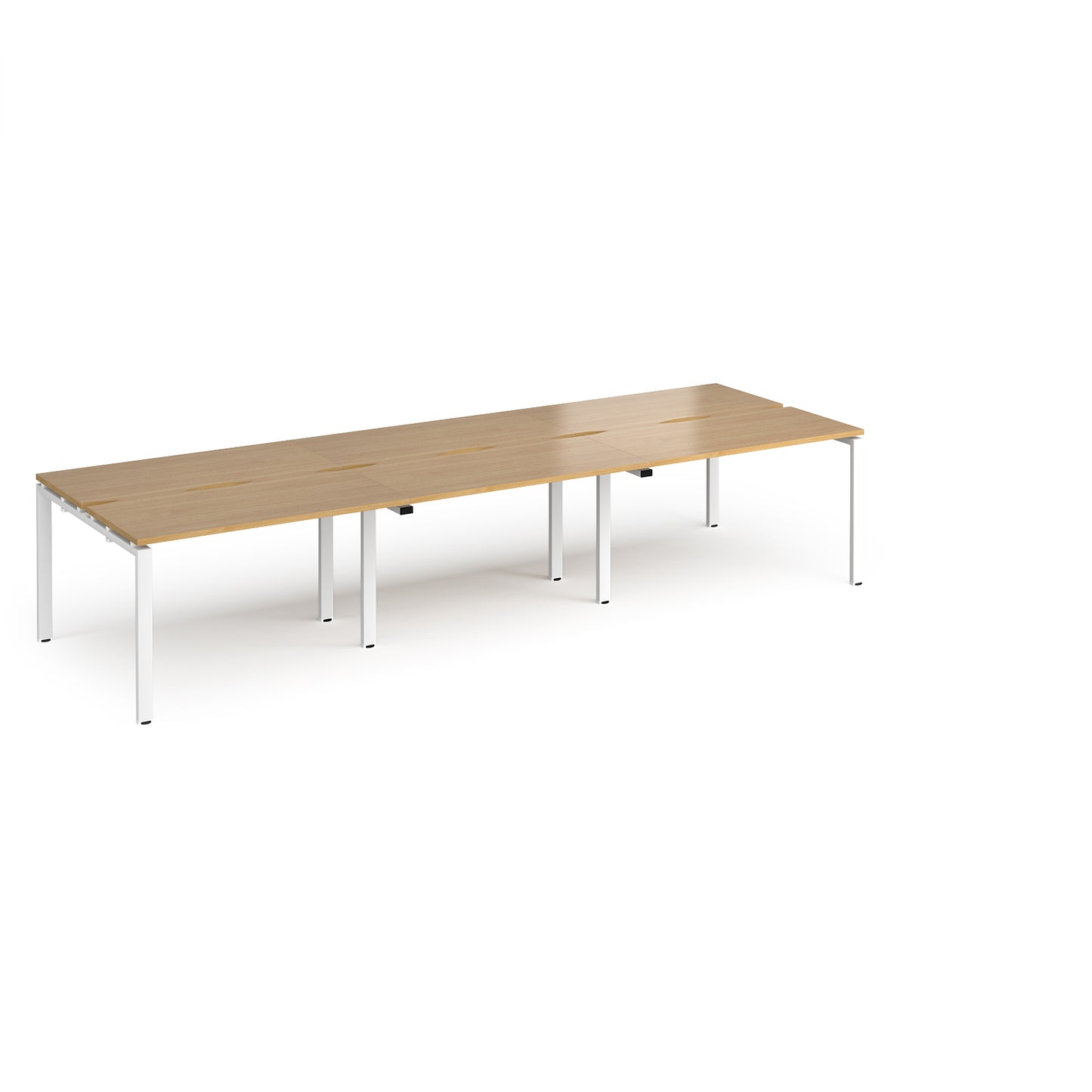 Adapt triple back to back desks 1200mm deep - E3612-WH-O