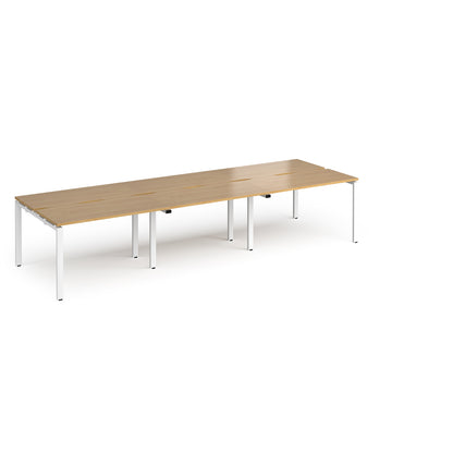 Adapt triple back to back desks 1200mm deep - E3612-WH-O