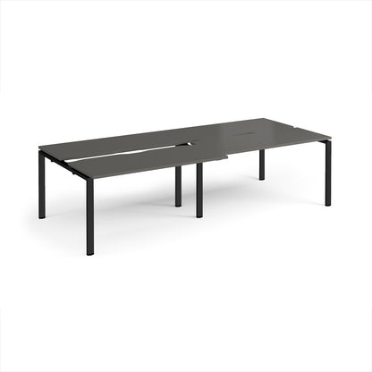 Adapt sliding top double B2B desks 1200mm deep - STE2812-K-OG