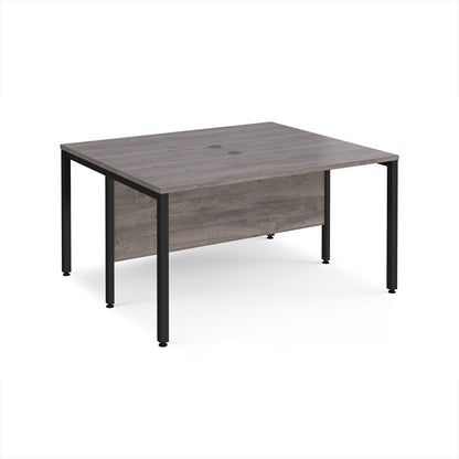 Maestro 25 bench back to back straight desks 1200mm - MB1412BKGO
