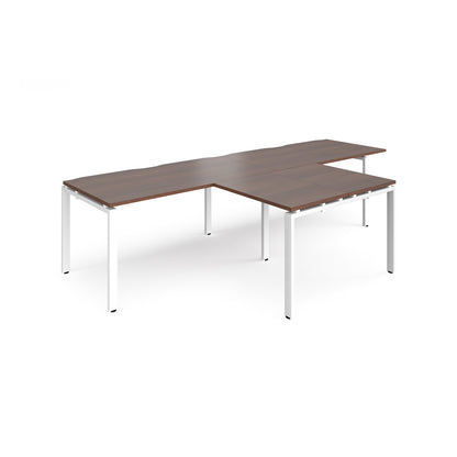 Adapt double desk with returns - ER3288-WH-W