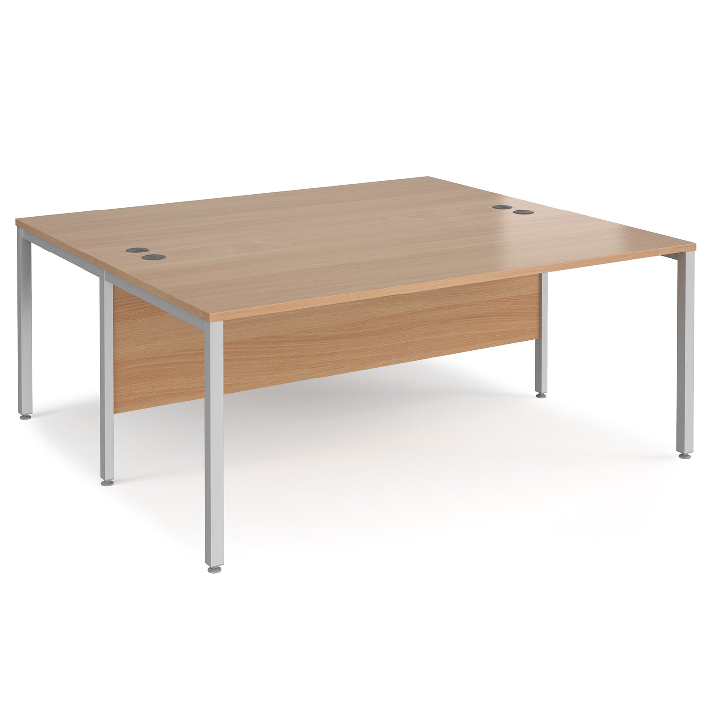 Maestro 25 bench back to back straight desks 1600mm - MB1816BSB