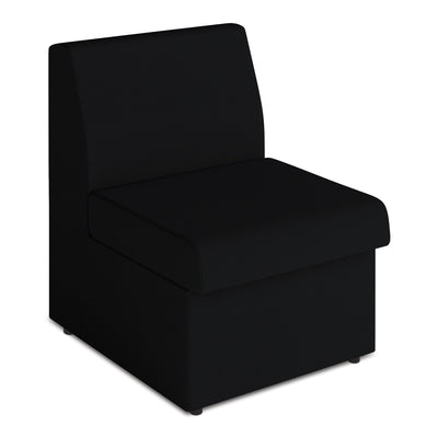 Contemporary Modular Fabric Low Back Sofa
