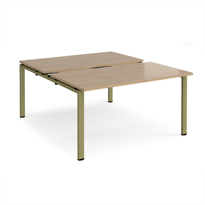 Adapt sliding top B2B desks 1600mm deep - STE1416-GN-KO