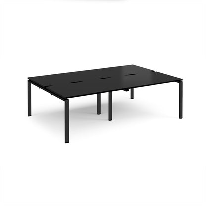 Adapt double back to back desks 1600mm deep - E2416-K-BK