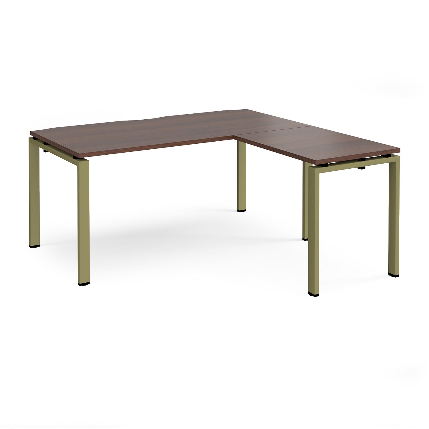 Adapt straight desk with return - ER1688-GN-W