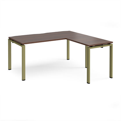 Adapt straight desk with return - ER1688-GN-W