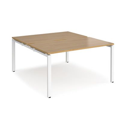 Adapt back to back desks 1600mm deep - E1416-WH-O