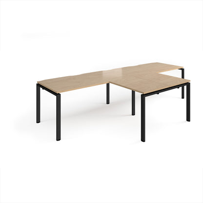Adapt double desk with returns - ER3288-K-KO