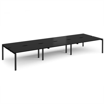 Adapt triple back to back desks 1600mm deep - E4816-K-BK