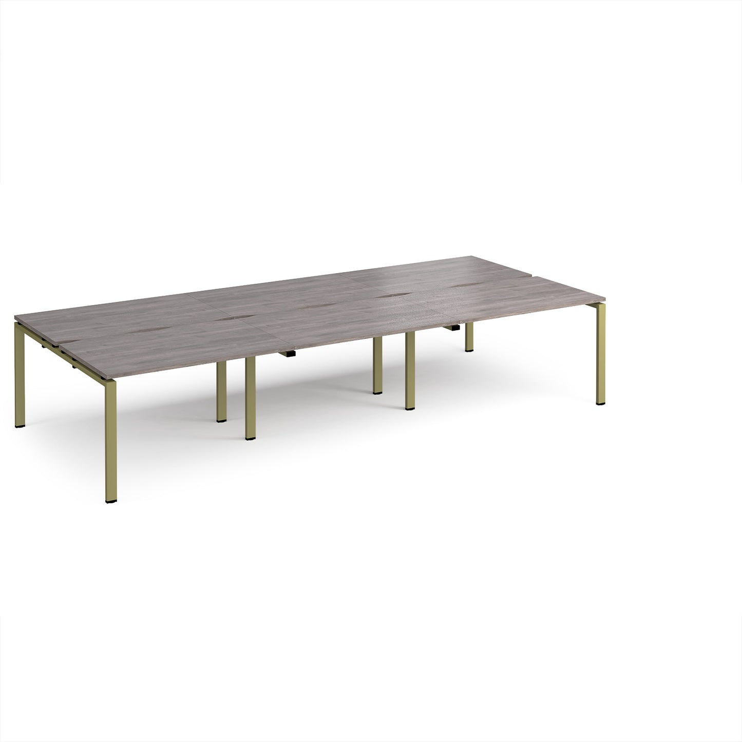 Adapt triple back to back desks 1600mm deep - E3616-GN-GO