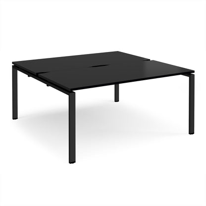 Adapt back to back desks 1600mm deep - E1616-K-BK