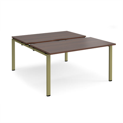 Adapt sliding top B2B desks 1600mm deep - STE1416-GN-W