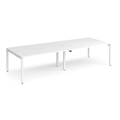 Adapt double back to back desks 1200mm deep - E2812-WH-WH