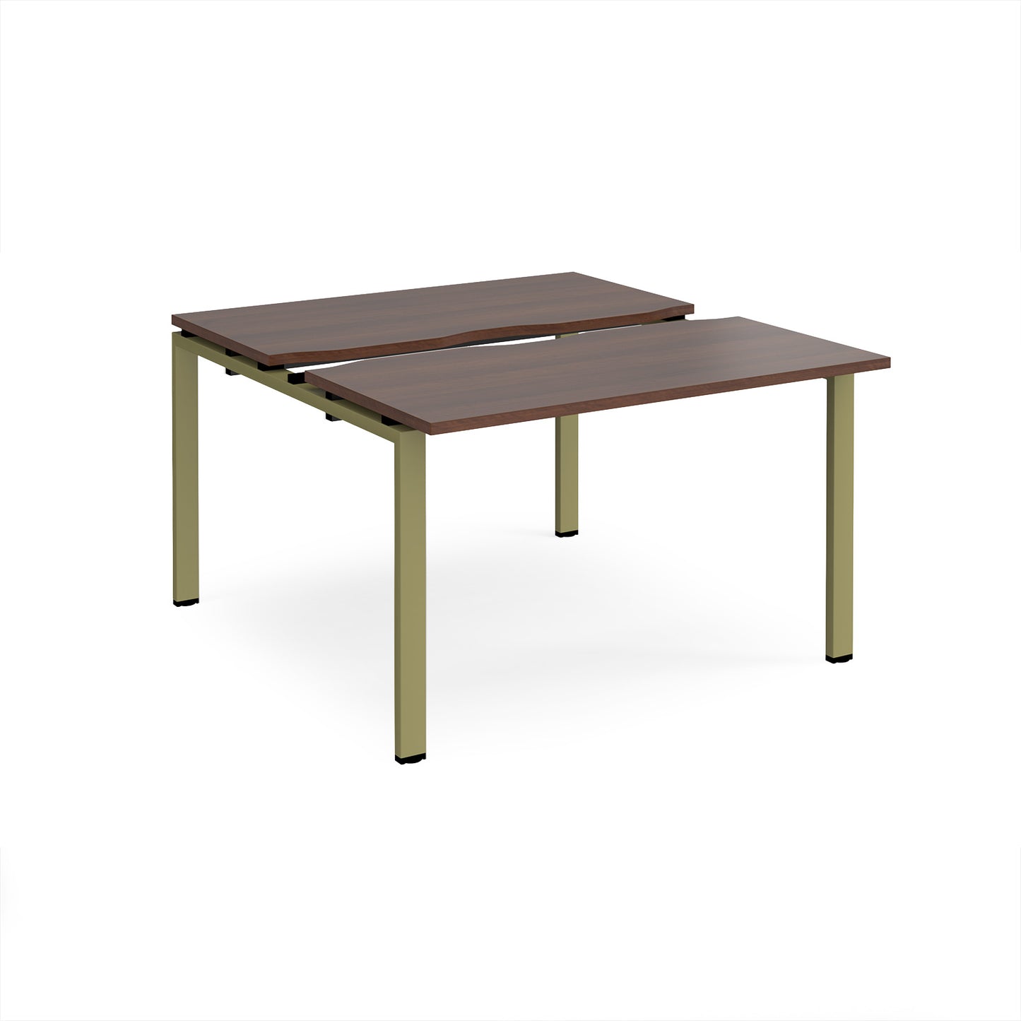 Adapt sliding top B2B desks 1200mm deep - STE1212-GN-W