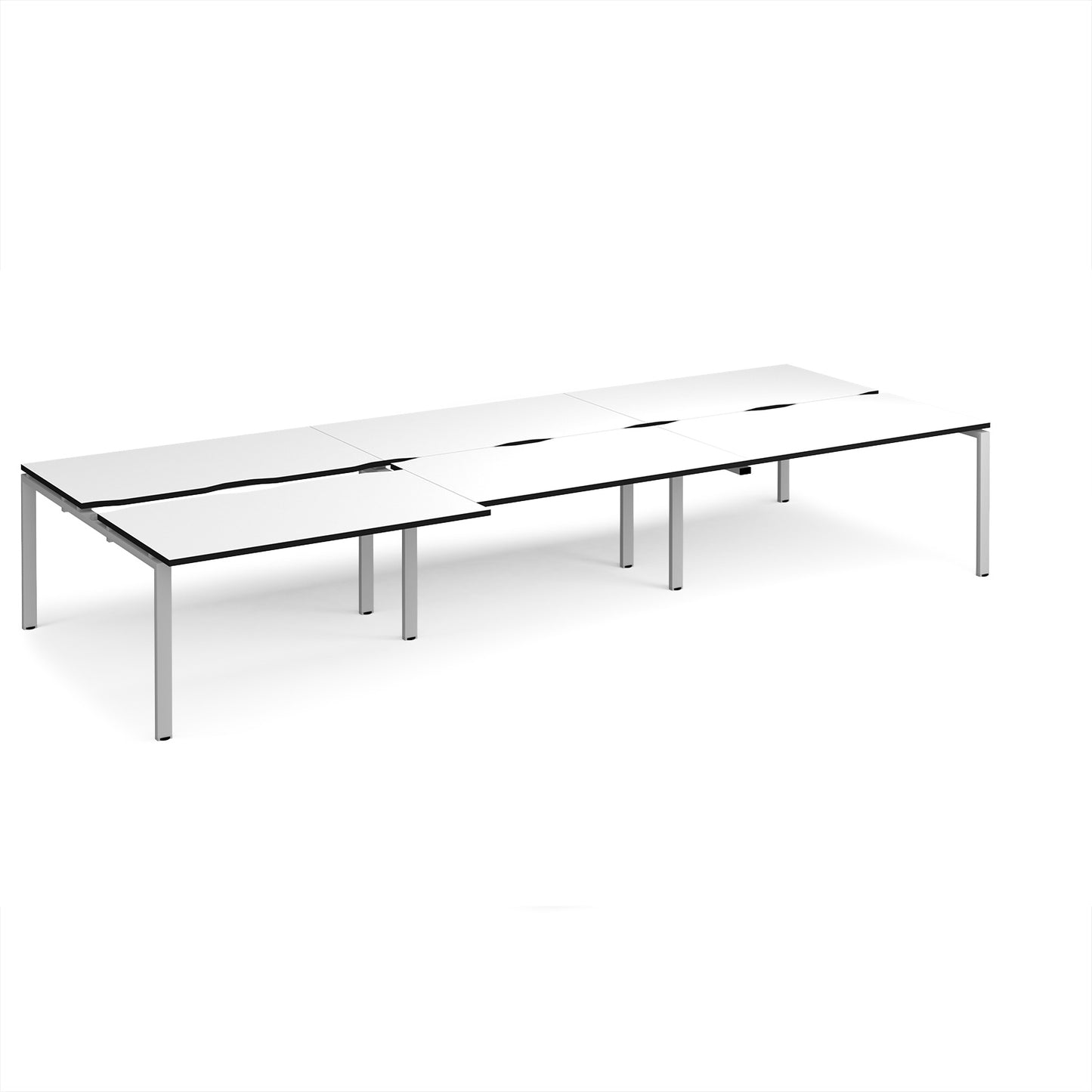 Adapt sliding top triple B2B desks 1600mm deep - STE4216-S-WK