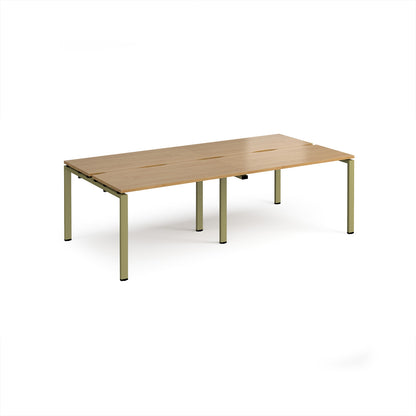 Adapt double back to back desks 1200mm deep - E2412-GN-O