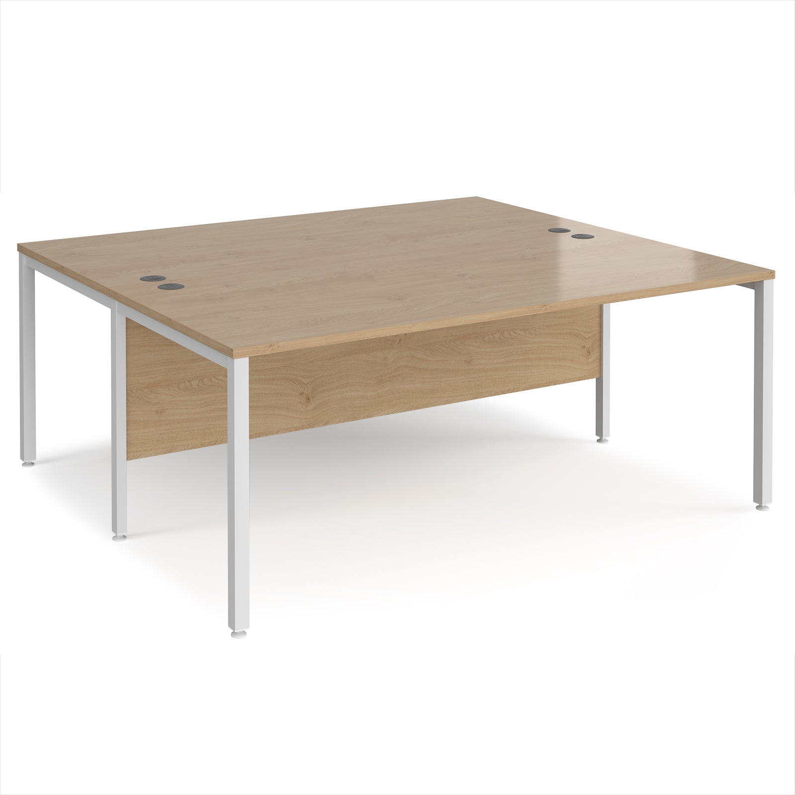Maestro 25 bench back to back straight desks 1600mm - MB1816BWHKO